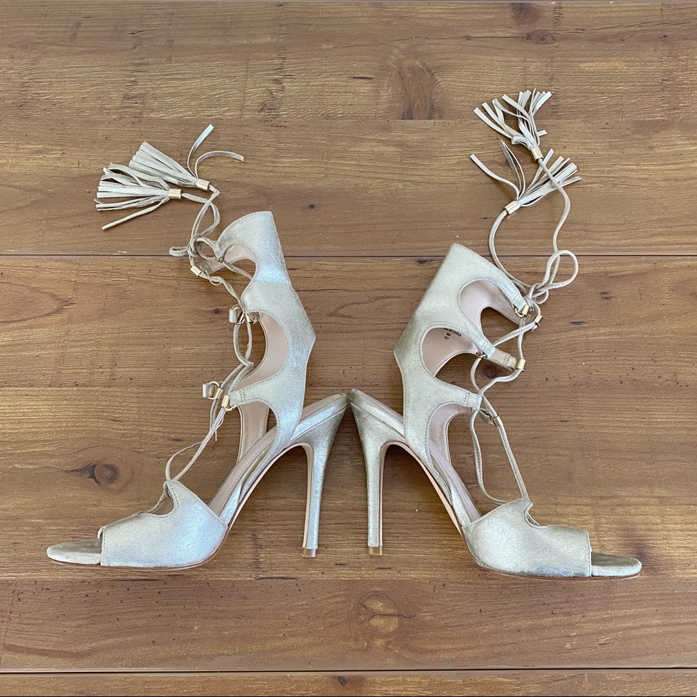 Marc Fisher LTD Comfort Sexy Lace-Up Leather Heel